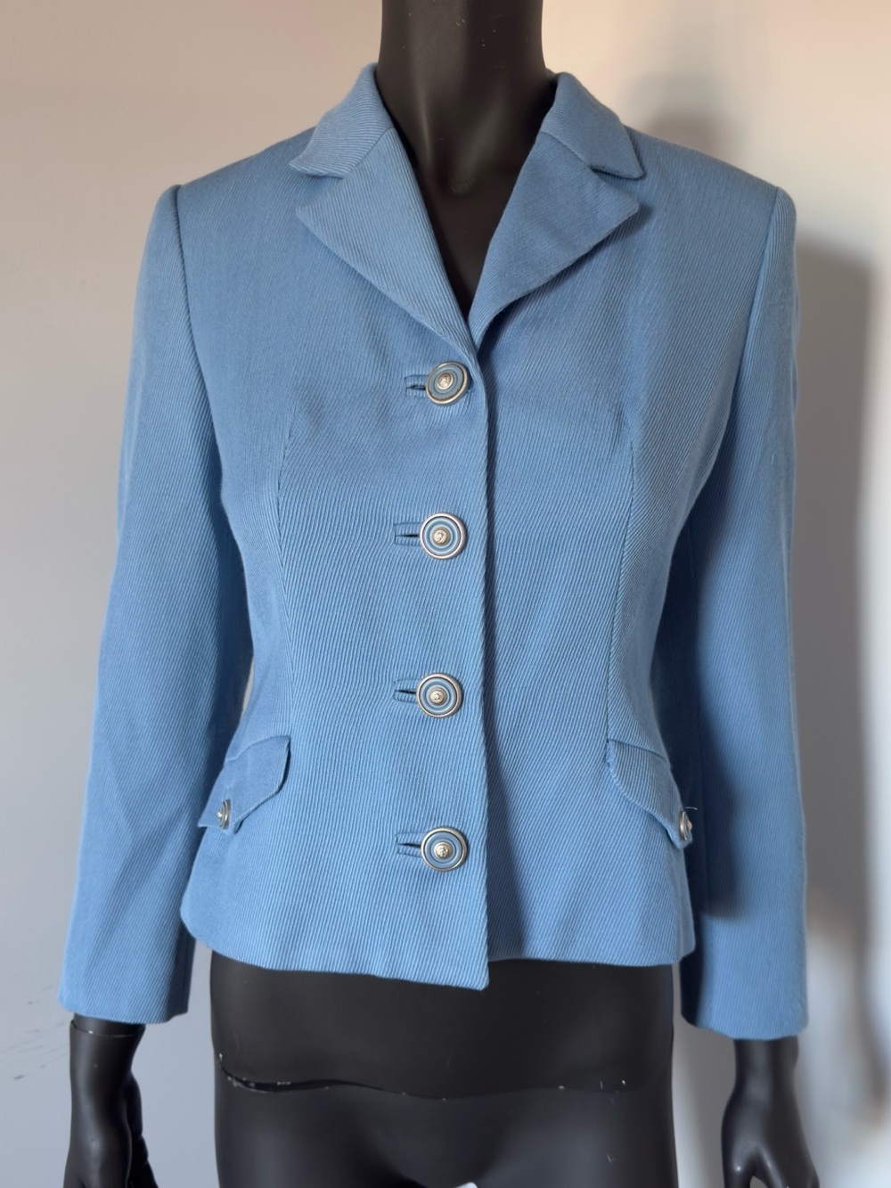 186. Versus Gianni Versace Made in Italy Light Blue Blazer | Size 40